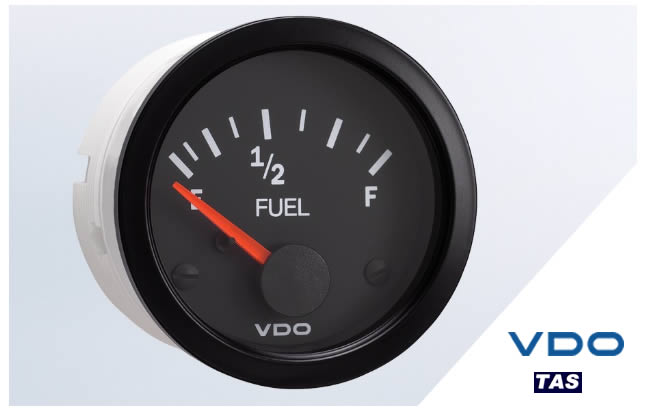 VDO Vision Black fuel Gauge